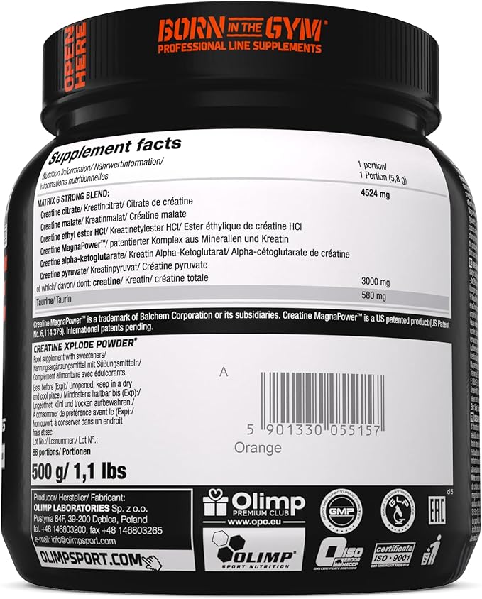 OLIMP Sport Nutrition Creatine Xplode Powder Orange Flavour – 500 g