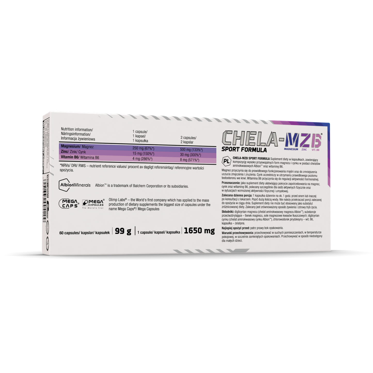 OLIMP Sport Nutrition Chela-MZB® Sport Formula Mega Caps® – 60 Capsules