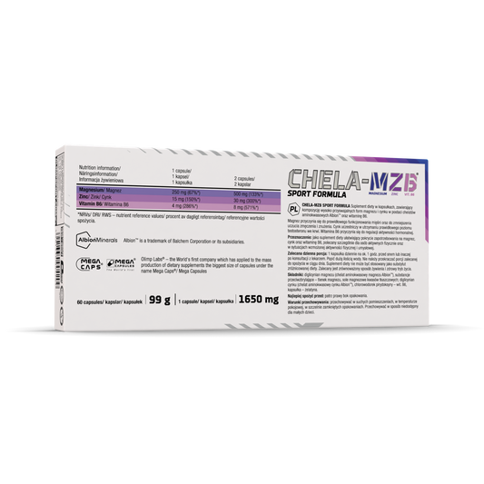 OLIMP Sport Nutrition Chela-MZB® Sport Formula Mega Caps® – 60 Capsules