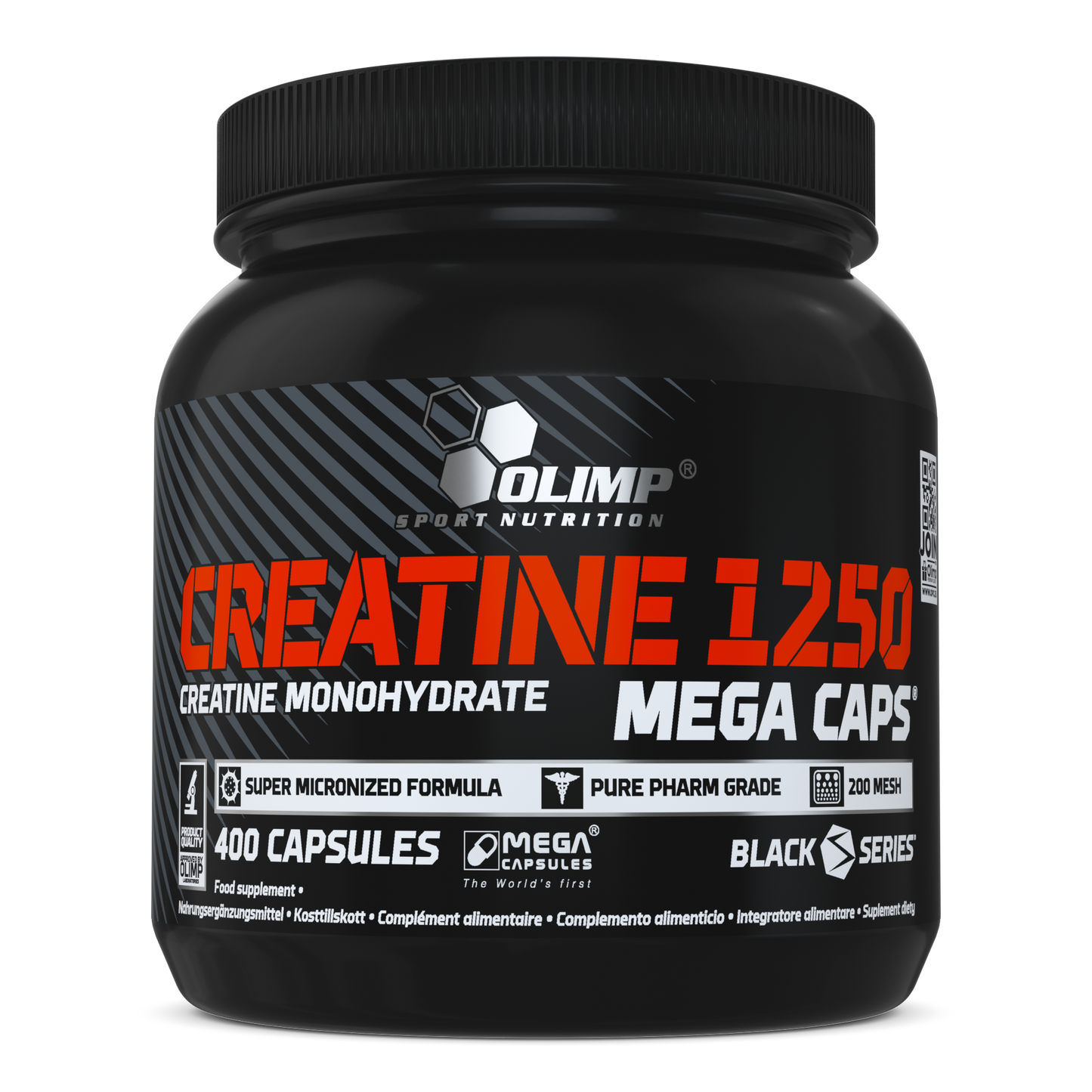 OLIMP Sport Nutrition Creatine 1250 Mega Caps® – 400 Capsules