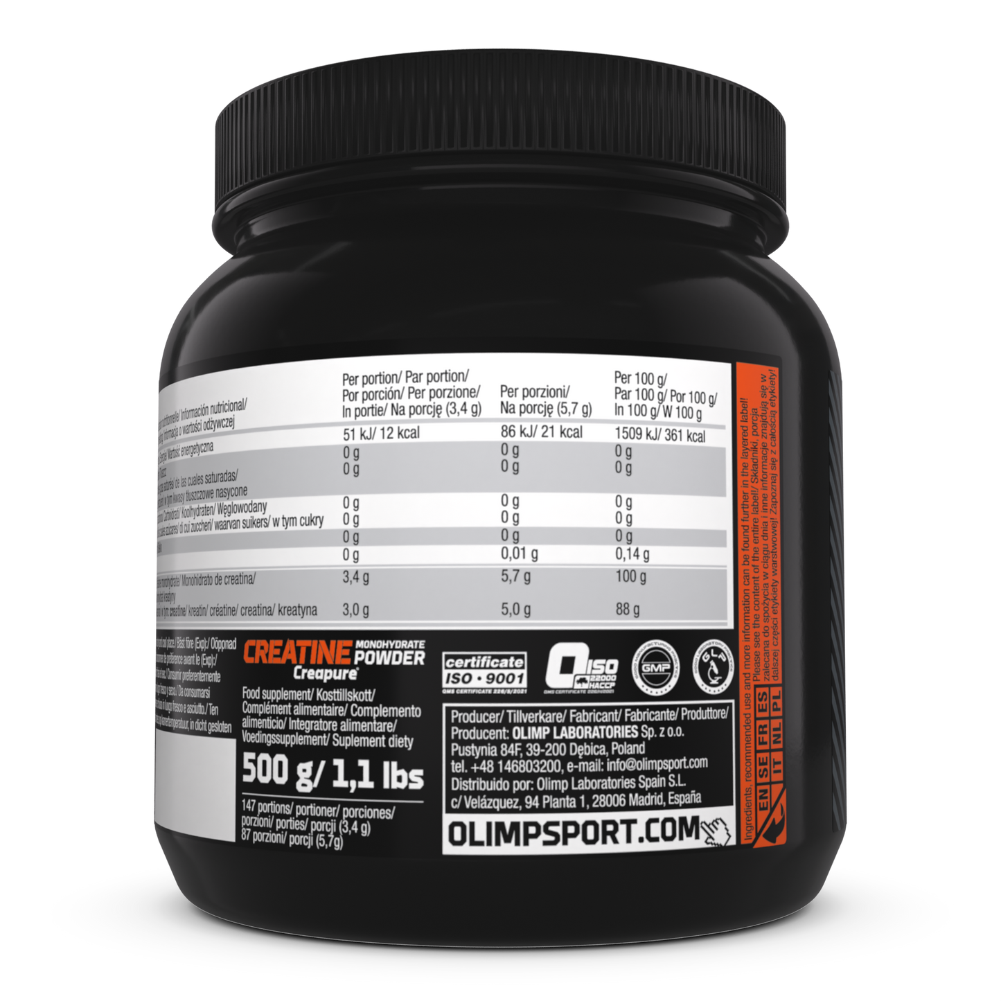 OLIMP Sport Nutrition Creatine Monohydrate Powder – 550 g