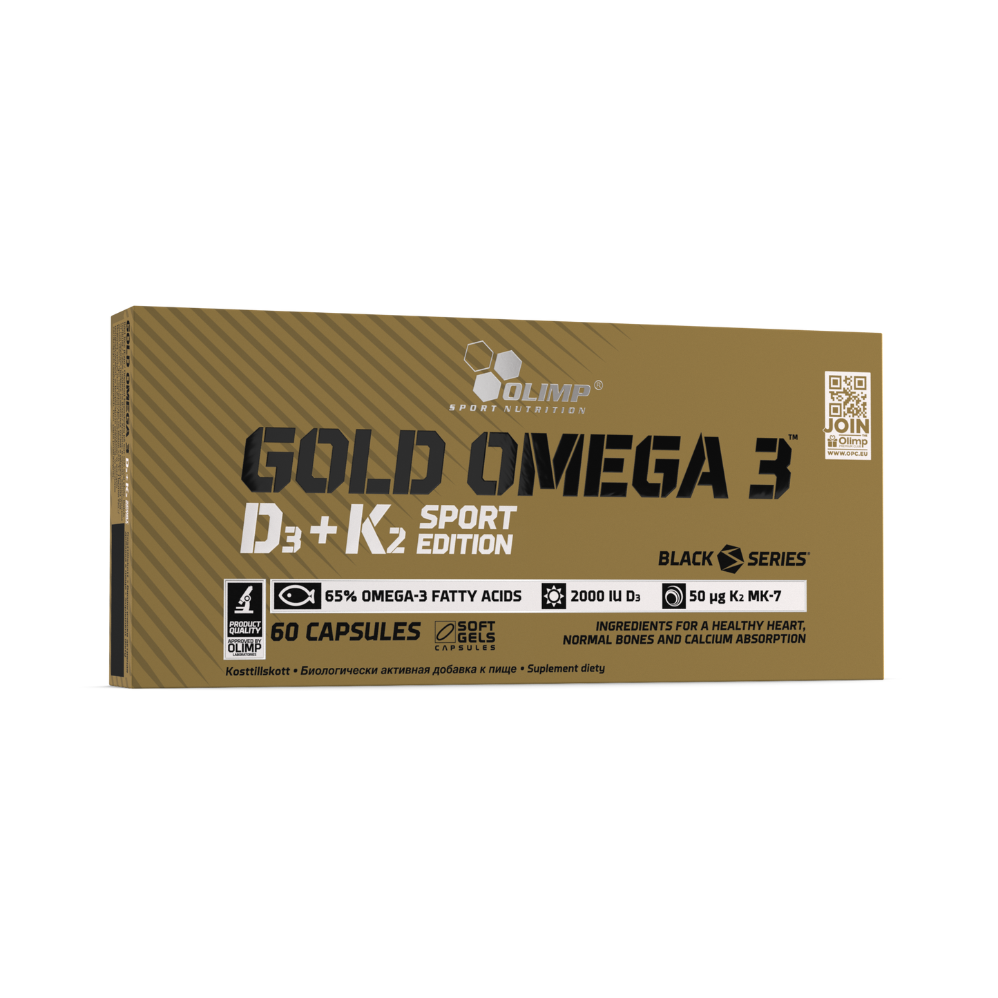 OLIMP Sport Nutrition Gold Omega 3 D3+K2 Sport Edition – 60 Capsules