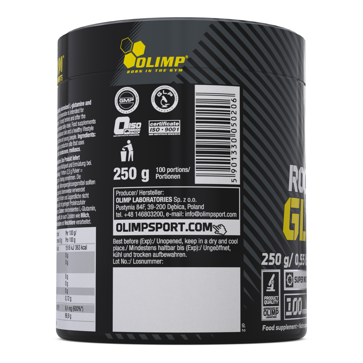 Rocky Athletes Glutamine – 250 g