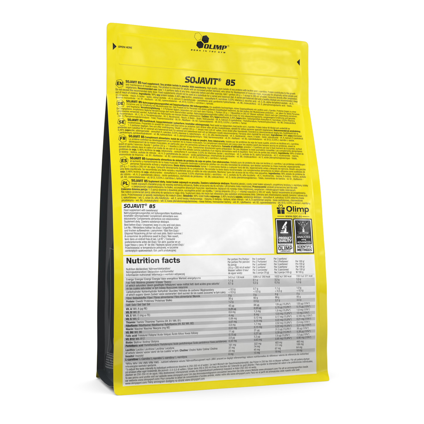 Sojavit® 85 – 700 g - Olimp Plant Protein