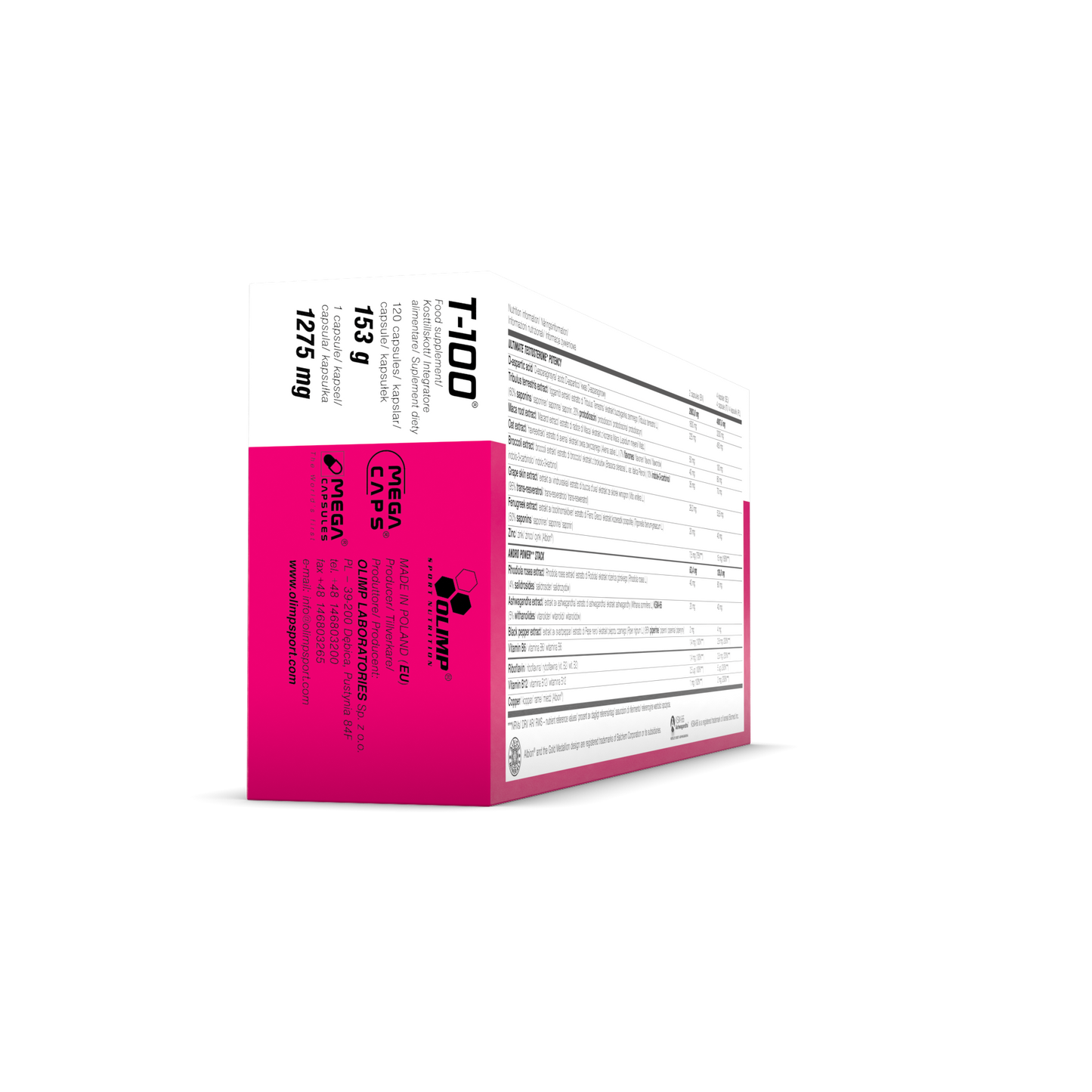 OLIMP Sport Nutrition T-100® Mega Caps® – 120 Capsules
