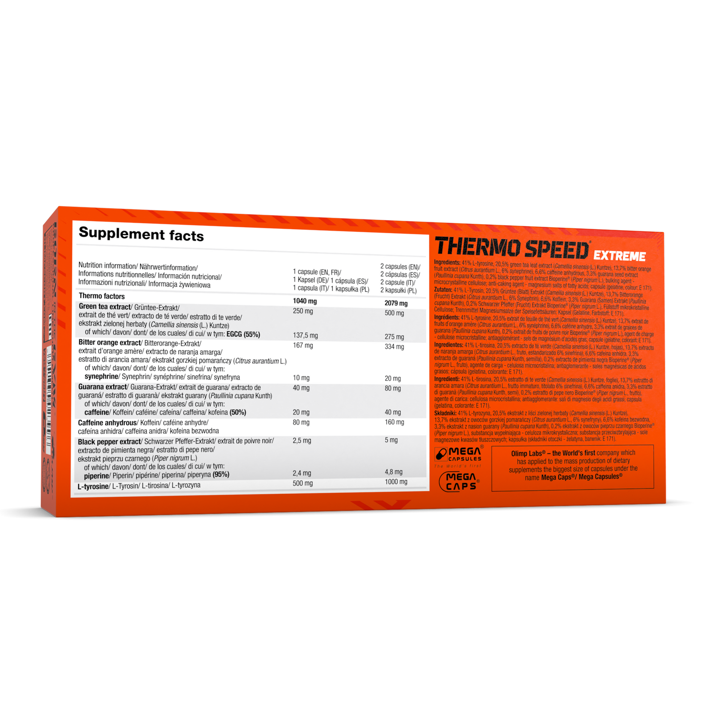 OLIMP Sport Nutrition Thermo Speed® Extreme Mega Caps® – 120 Capsules