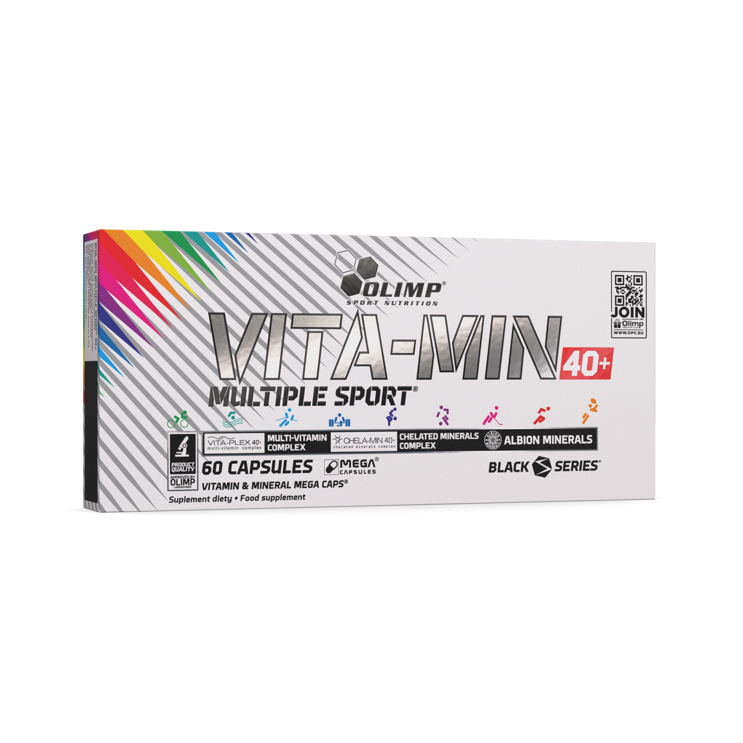 OLIMP Sport Nutrition Vita-Min Multiple Sport 40+ Mega Caps® – 60 Capsules