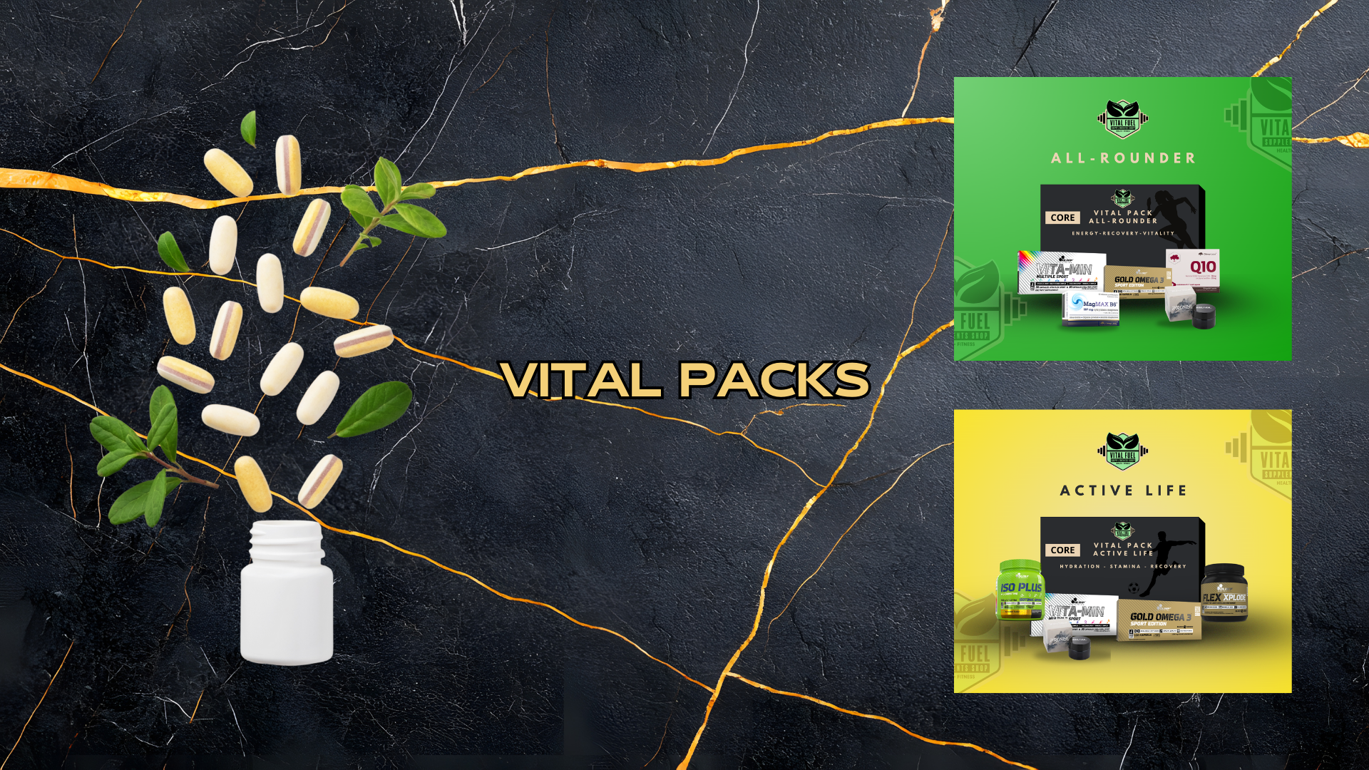 Vital Packs | Supplements for Energy, Recovery & Performance | Vital Fuel Blackburn UK