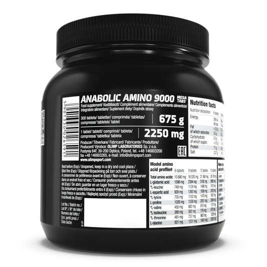 OLIMP Sport Nutrition Anabolic Amino 9000 Mega Tabs® – 300 Tablets