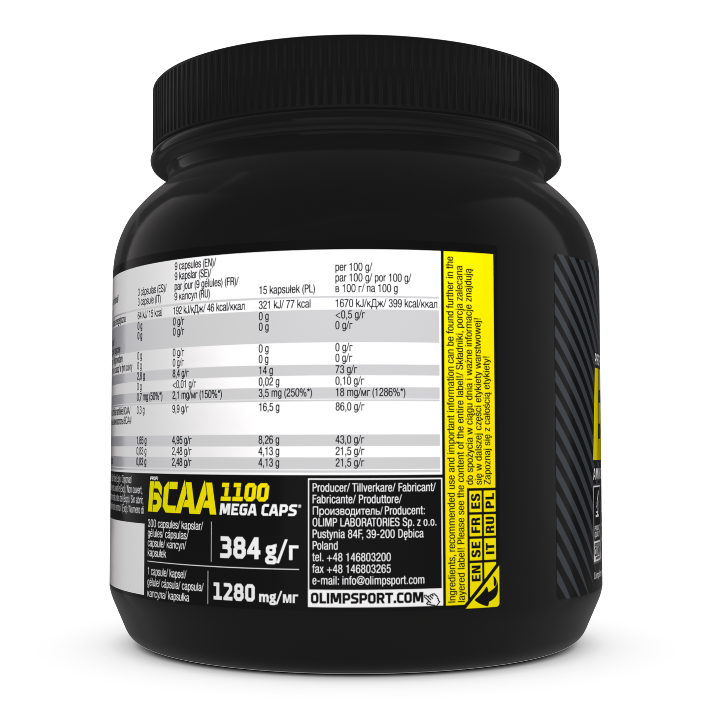 OLIMP Sport Nutrition BCAA 1100 Mega Caps® – 300 Capsules