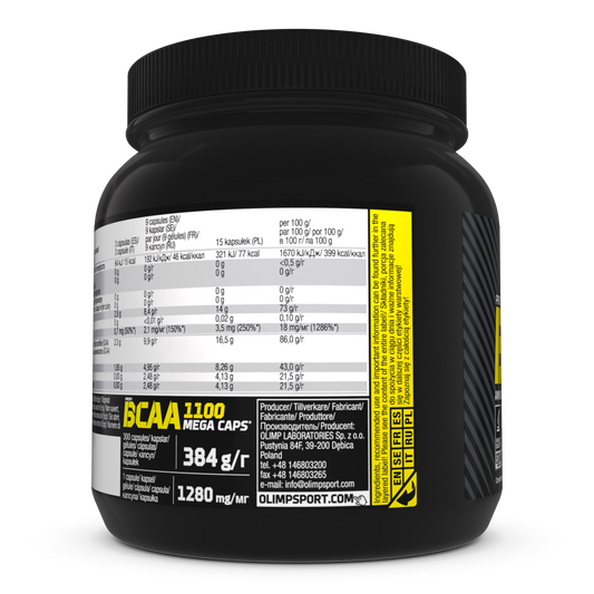 OLIMP Sport Nutrition BCAA 1100 Mega Caps® – 300 Capsules