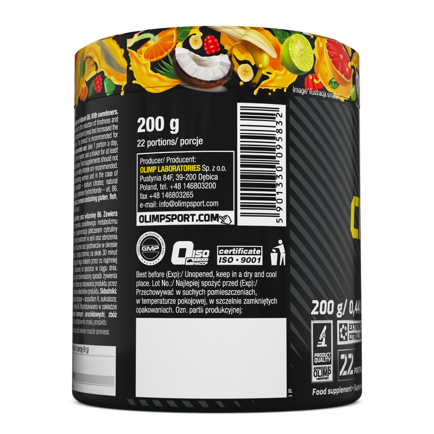 Citrulline Malate 200 g Sour Jellies