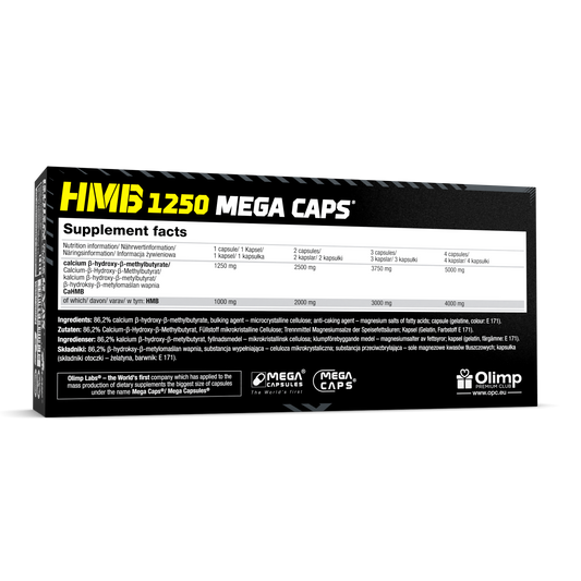 OLIMP Sport Nutrition HMB 1250 Mega Caps® – 120 Capsules