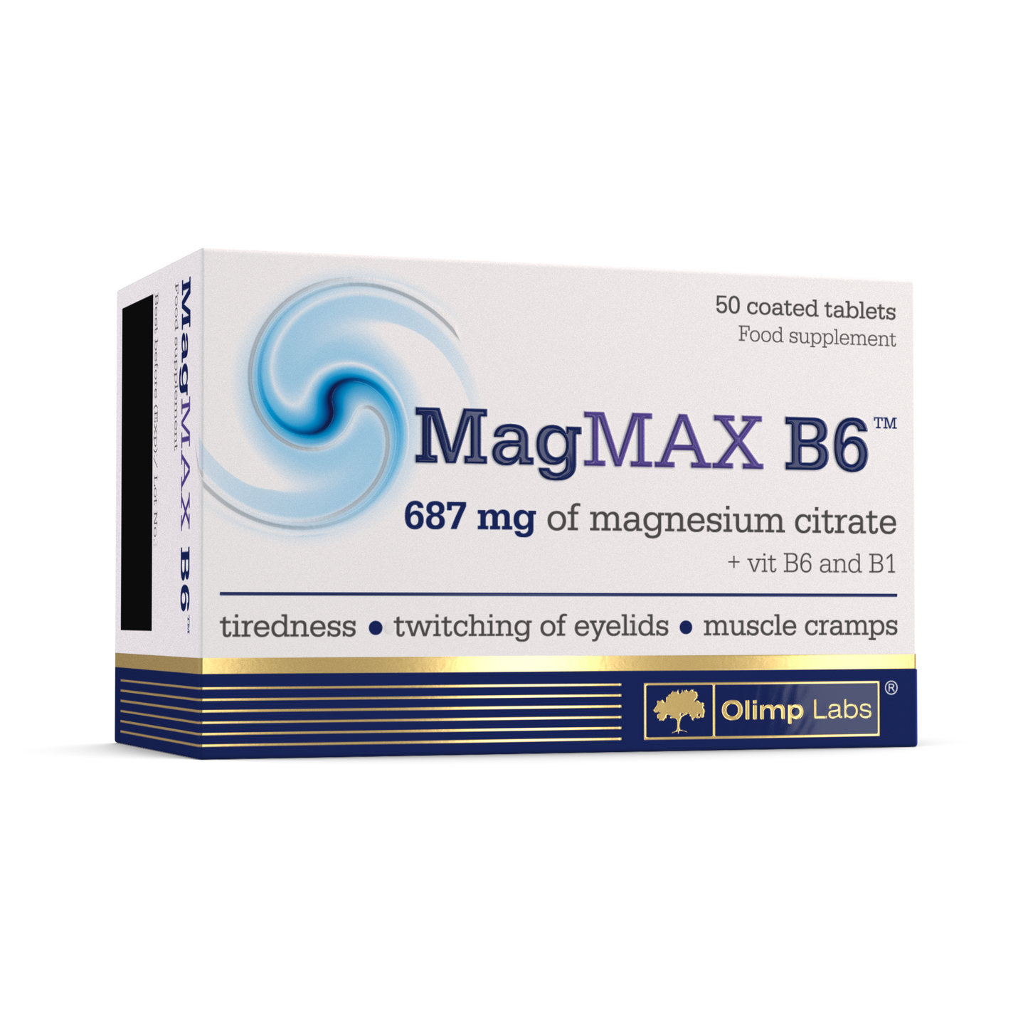 Olimp MagMAX B6 (Magnesium Citrate 687 mg + Vit. B6 and Thiamine) - 50 Tablets