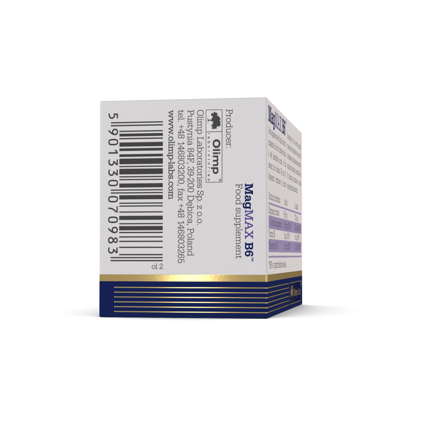 Olimp MagMAX B6 (Magnesium Citrate 687 mg + Vit. B6 and Thiamine) - 50 Tablets