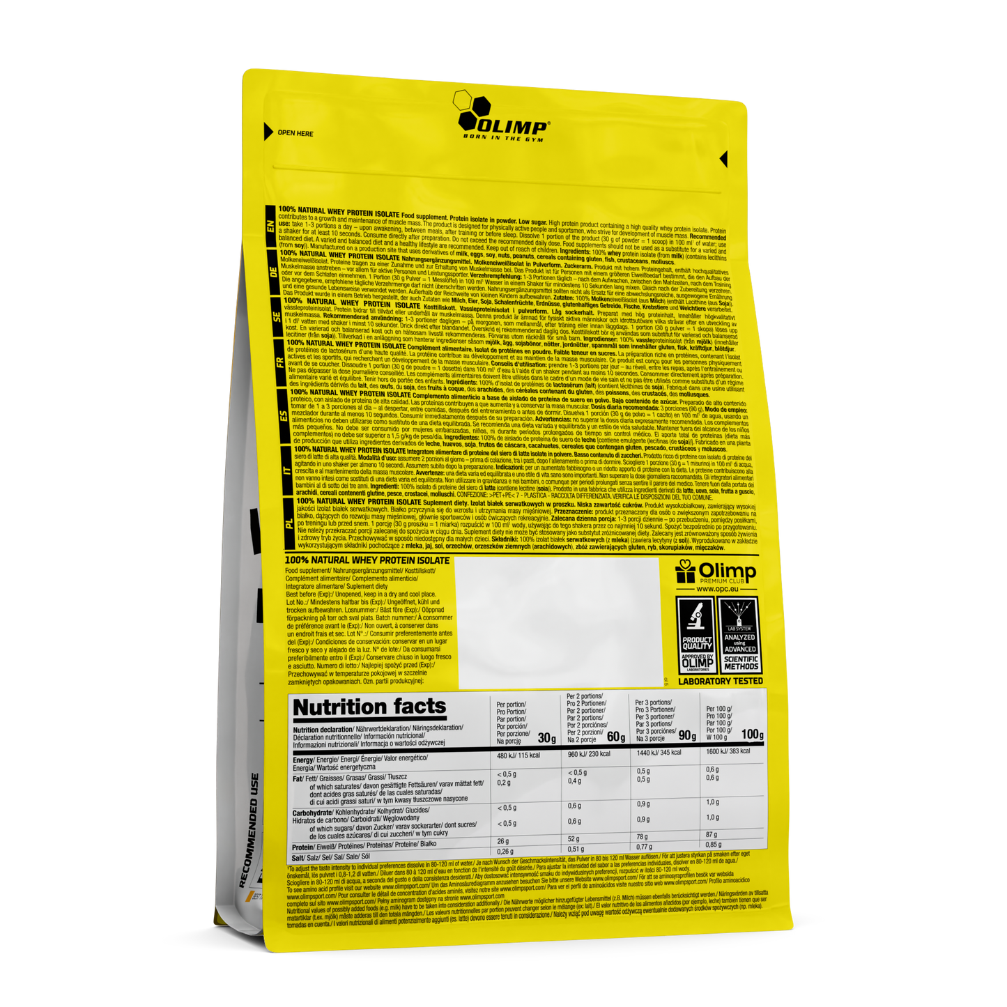 100% Natural Whey Protein Isolate 600g