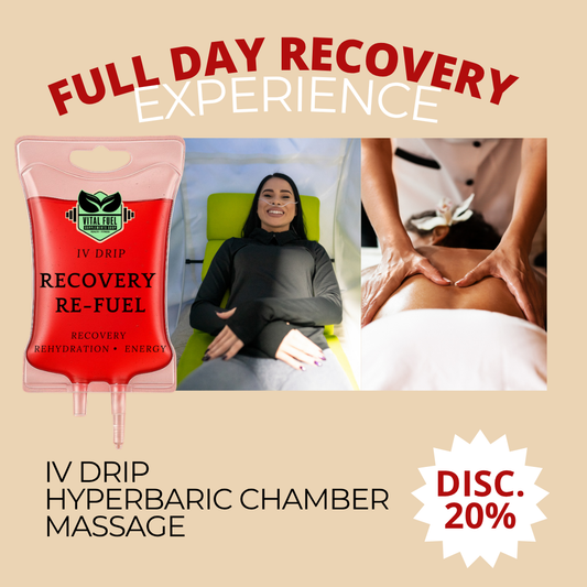 Full Day Recovery Experience | IV Drip, Hyperbaric & Sports Massage