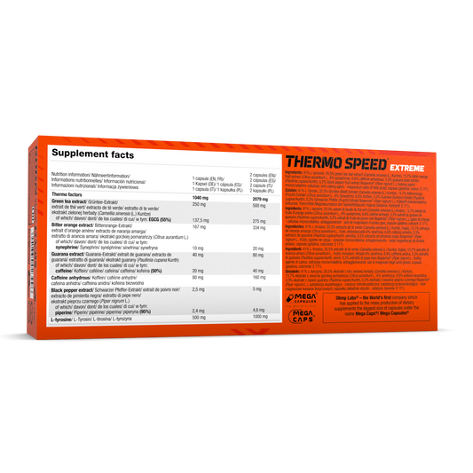 OLIMP Sport Nutrition Thermo Speed® Extreme Mega Caps® – 120 Capsules